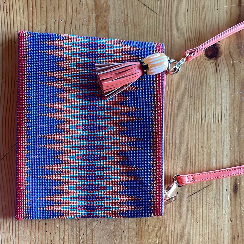 Colorful Beaded bag with Tassel